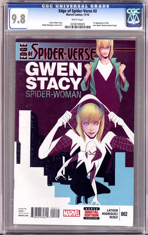 Edge of Spider-Verse Vol 1 2 CGC 9.8 (NM/M)   (2014)