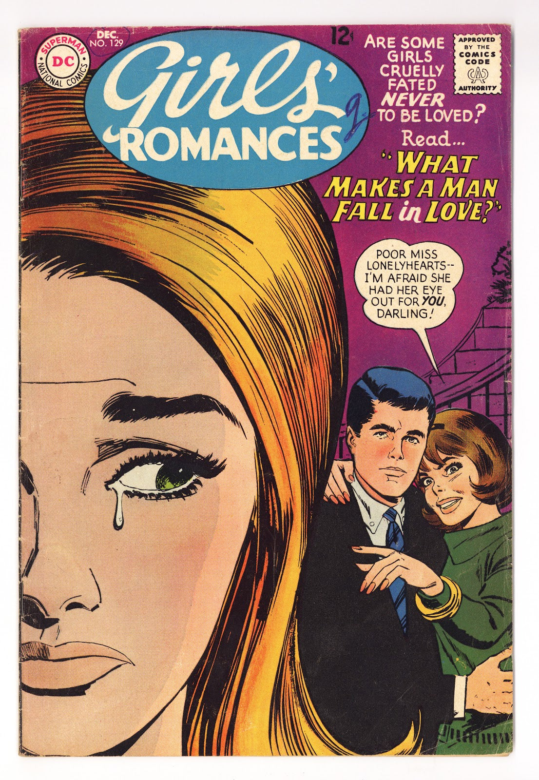 Girls' Romances   129  VG (4.0)   (1967)     
