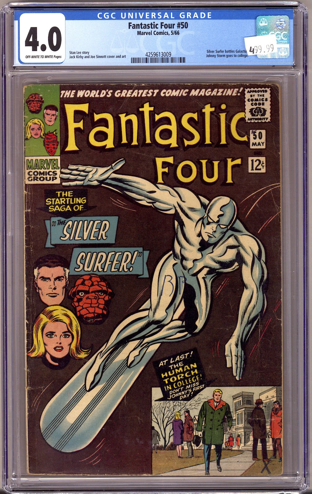 Fantastic Four Vol 1 50 CGC 4.0 (VG) (1966) 