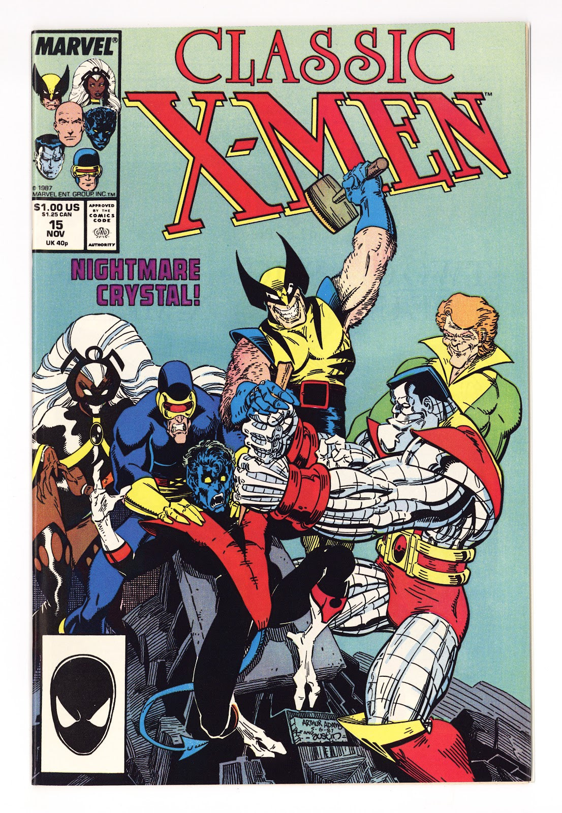 Classic X-Men 15 High Grade (1987) Direct 