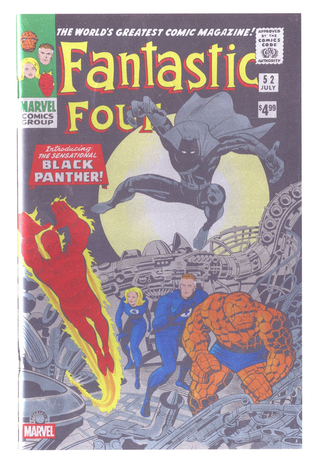 Fantastic Four #52 Facsimile [nn] NM- (9.2) Black Ink Error (2026) Foil Variant 