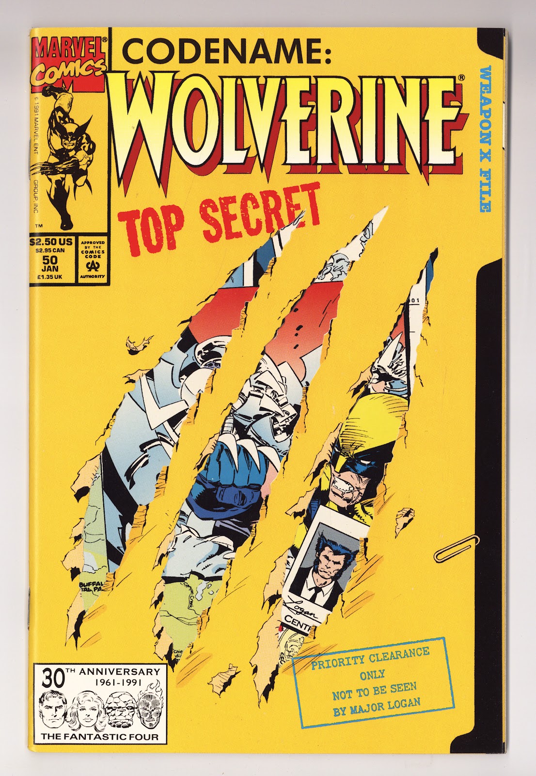 Wolverine Vol 2 50  High Grade   (1992)     