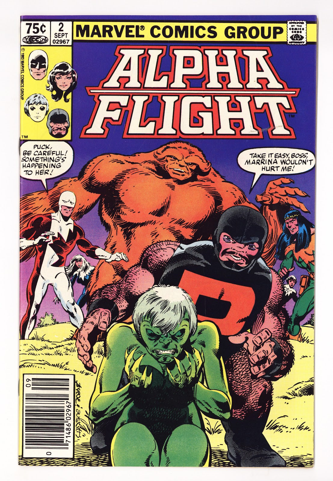 Alpha Flight Vol 1 2 Mid Grade (1983) Canadian Price Variant 