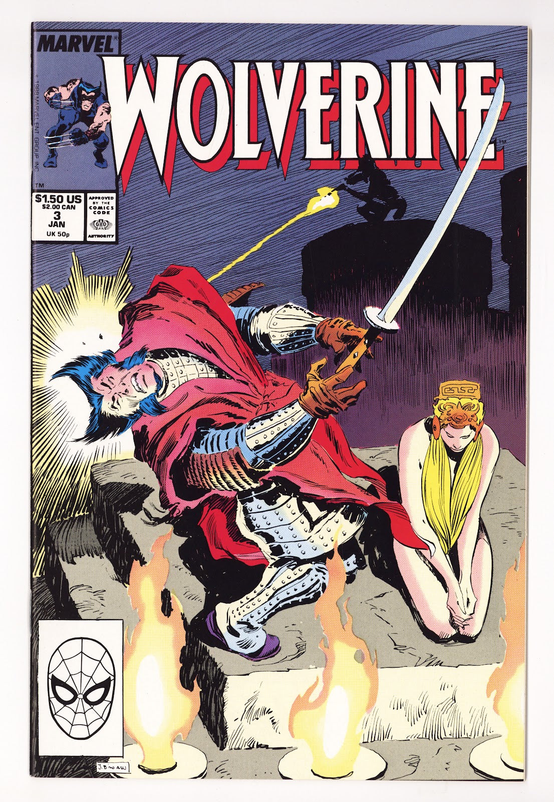 Wolverine Vol 2 3  High Grade   (1989)     