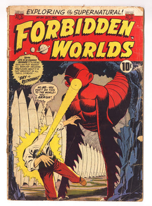 Forbidden Worlds 34 Cover Detached (1954)