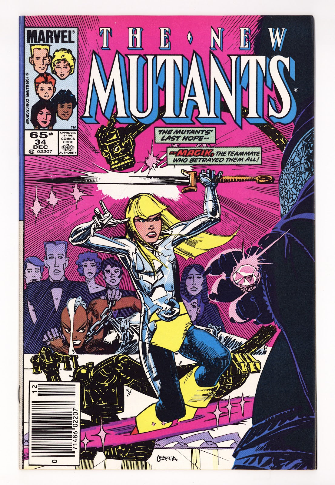 The New Mutants Vol 1 34 High Grade (1985) Newsstand 
