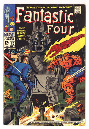 Fantastic Four Vol 1 80  VG/FN (5.0)   (1968)