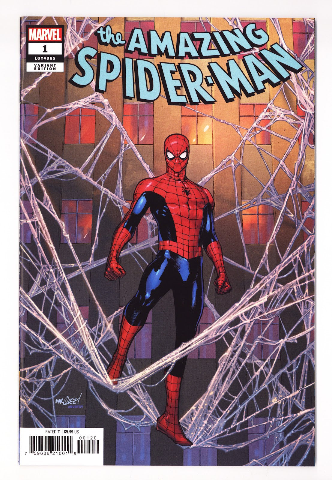 The Amazing Spider-Man Vol 7 1 (965) High Grade (2025) Marquez Incentive Variant 