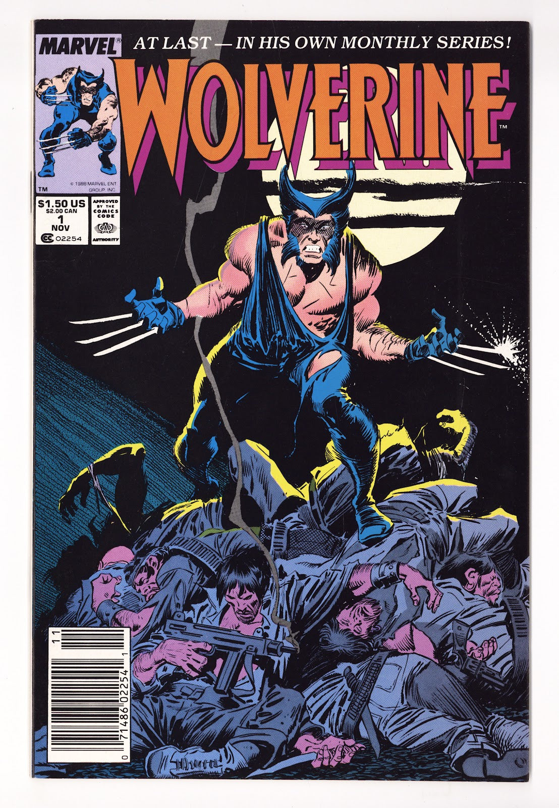 Wolverine Vol 2 1 FN/VF (7.0) (1988) Newsstand 