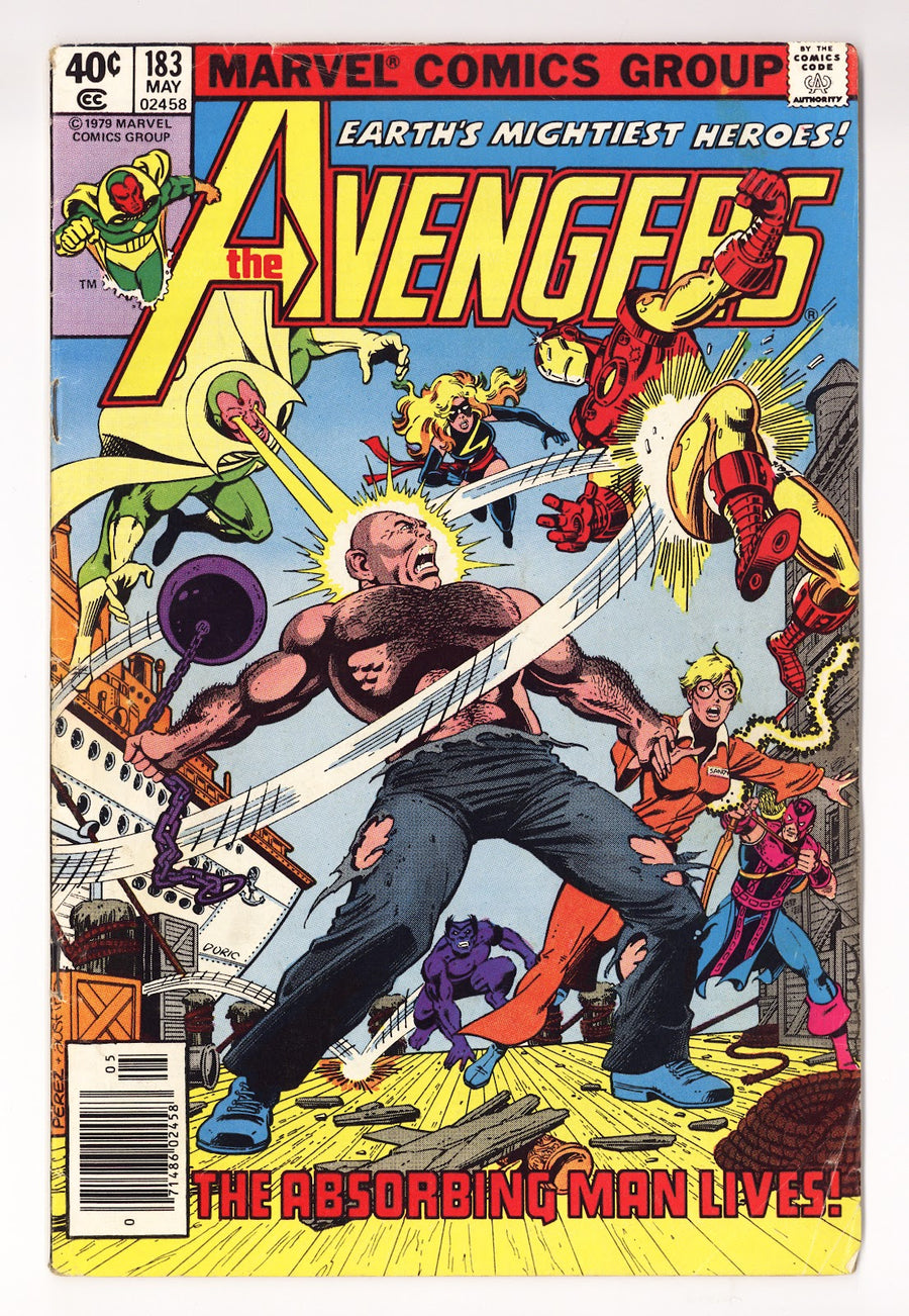 The Avengers Vol 1 183  Low Grade   (1979)   Newsstand  