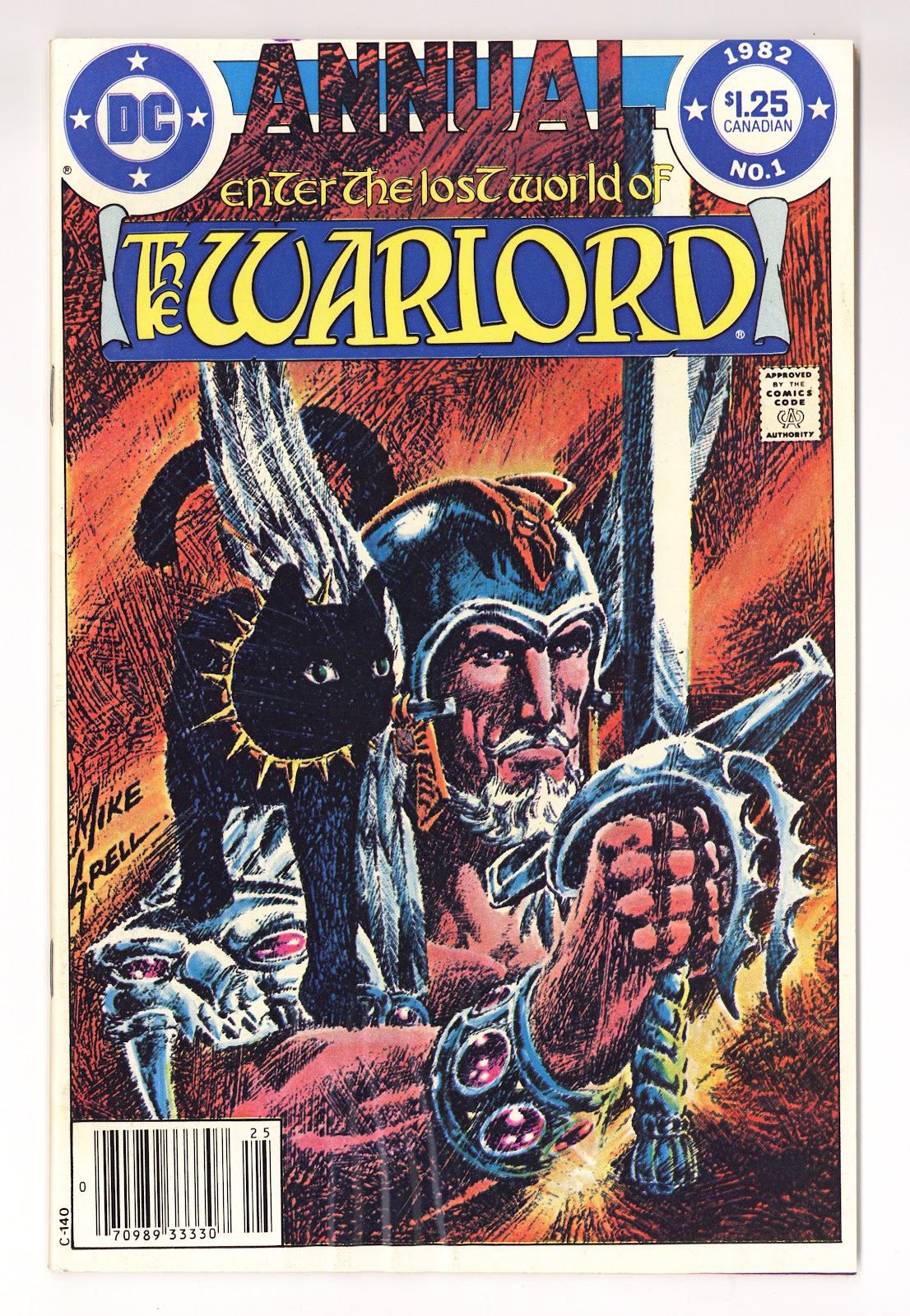 Warlord Annual Vol 1 1  Low Grade   (1982)   Canadian Price Variant