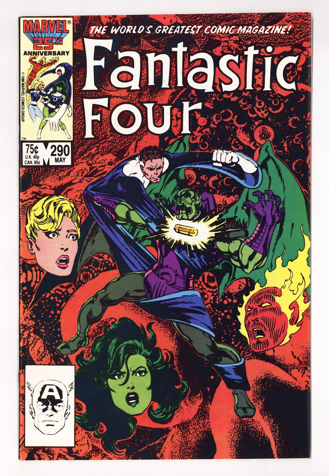Fantastic Four Vol 1 290  High Grade   (1986)     