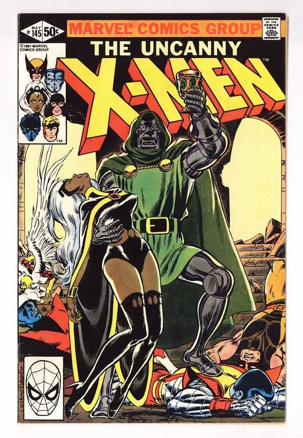 The Uncanny X-Men Vol 1 145  VF+ (8.5)   (1981)   Newsstand  Signed x2 1st Page Cockrum, Claremont