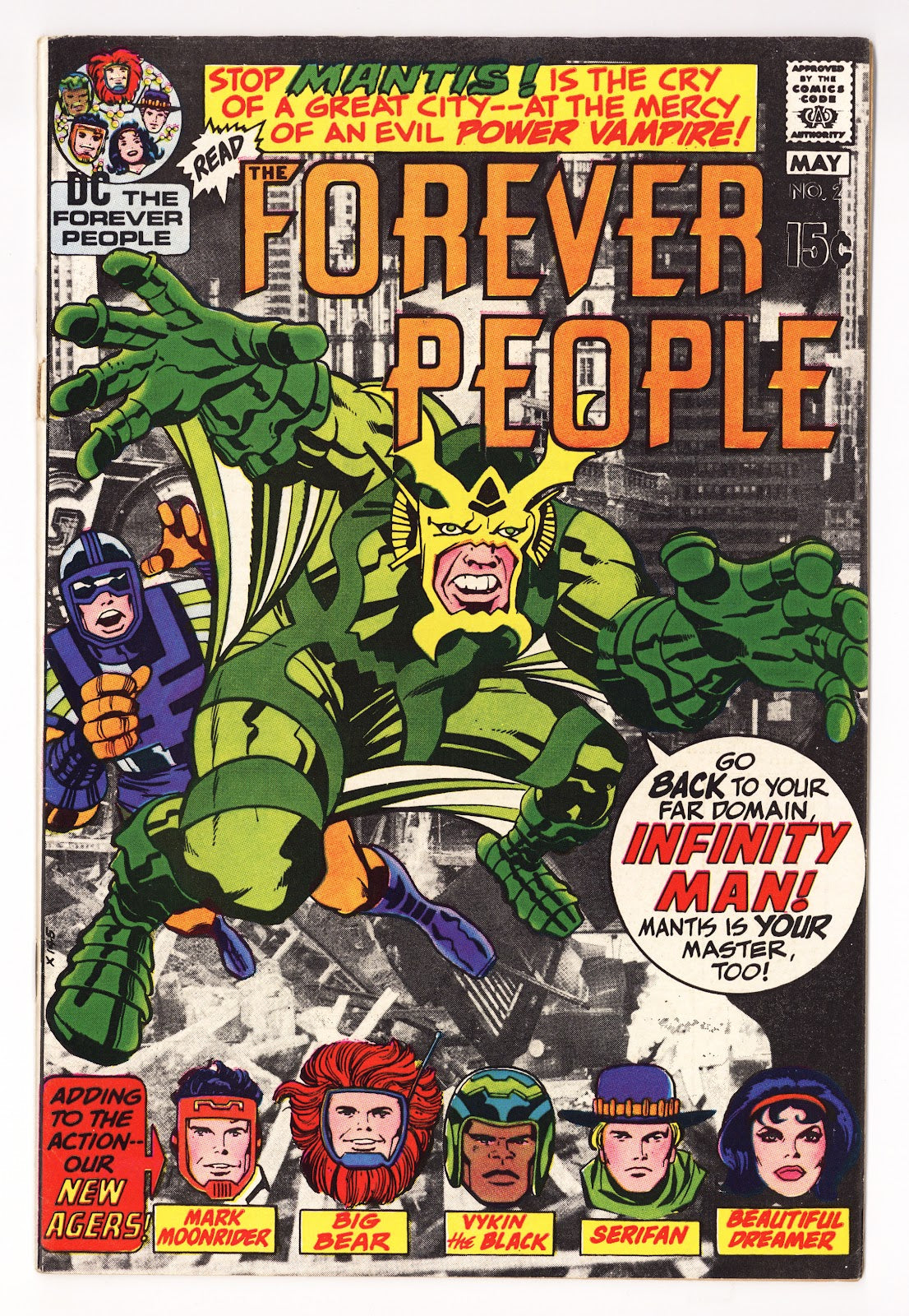 The Forever People   2  FN/VF (7.0) Extra Staple from MFG  (1971)     