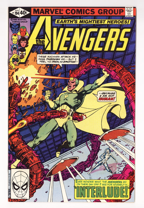 The Avengers Vol 1 194 High Grade (1980)