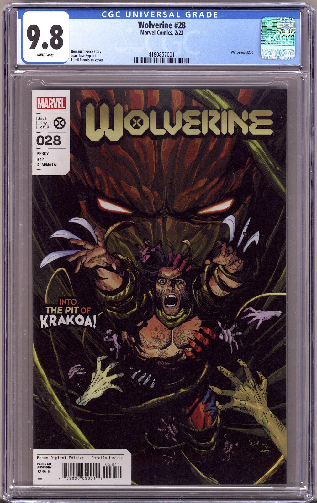Wolverine Vol 7 28 CGC 9.8 (NM/M) (2023) 