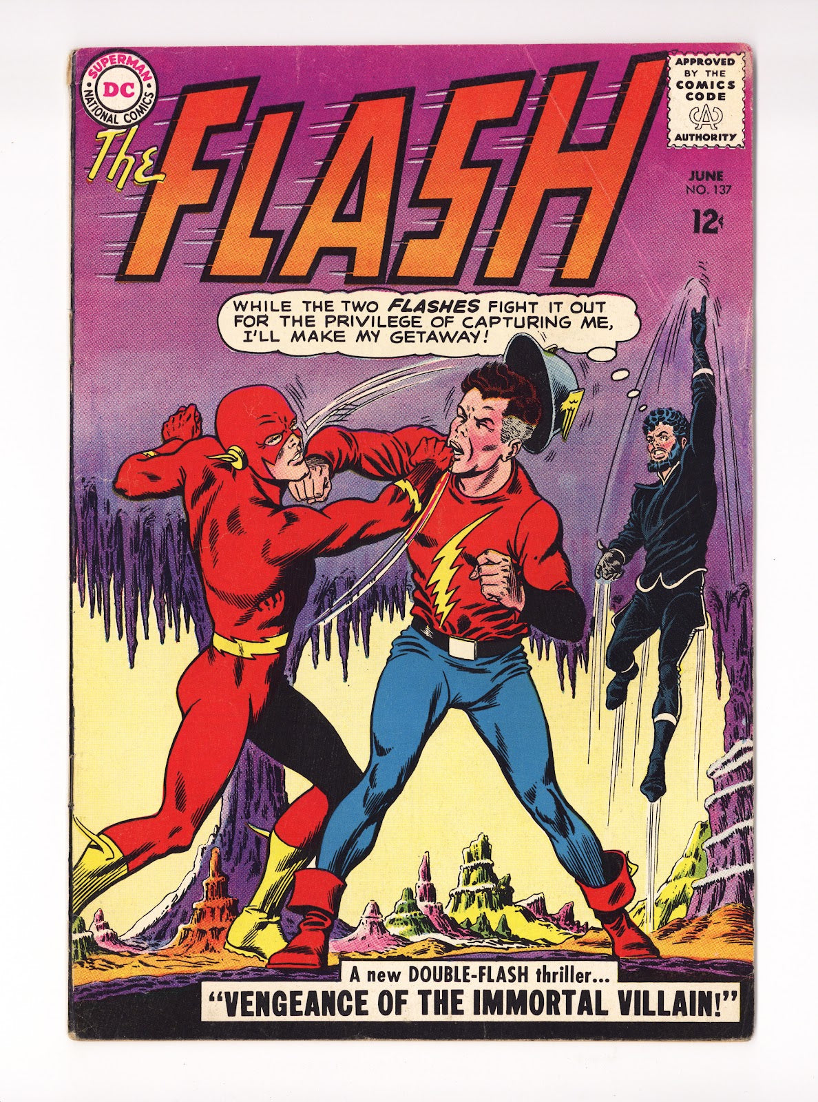 The Flash Vol 1 137  VG+ (4.5) Colour Touch  (1963)     