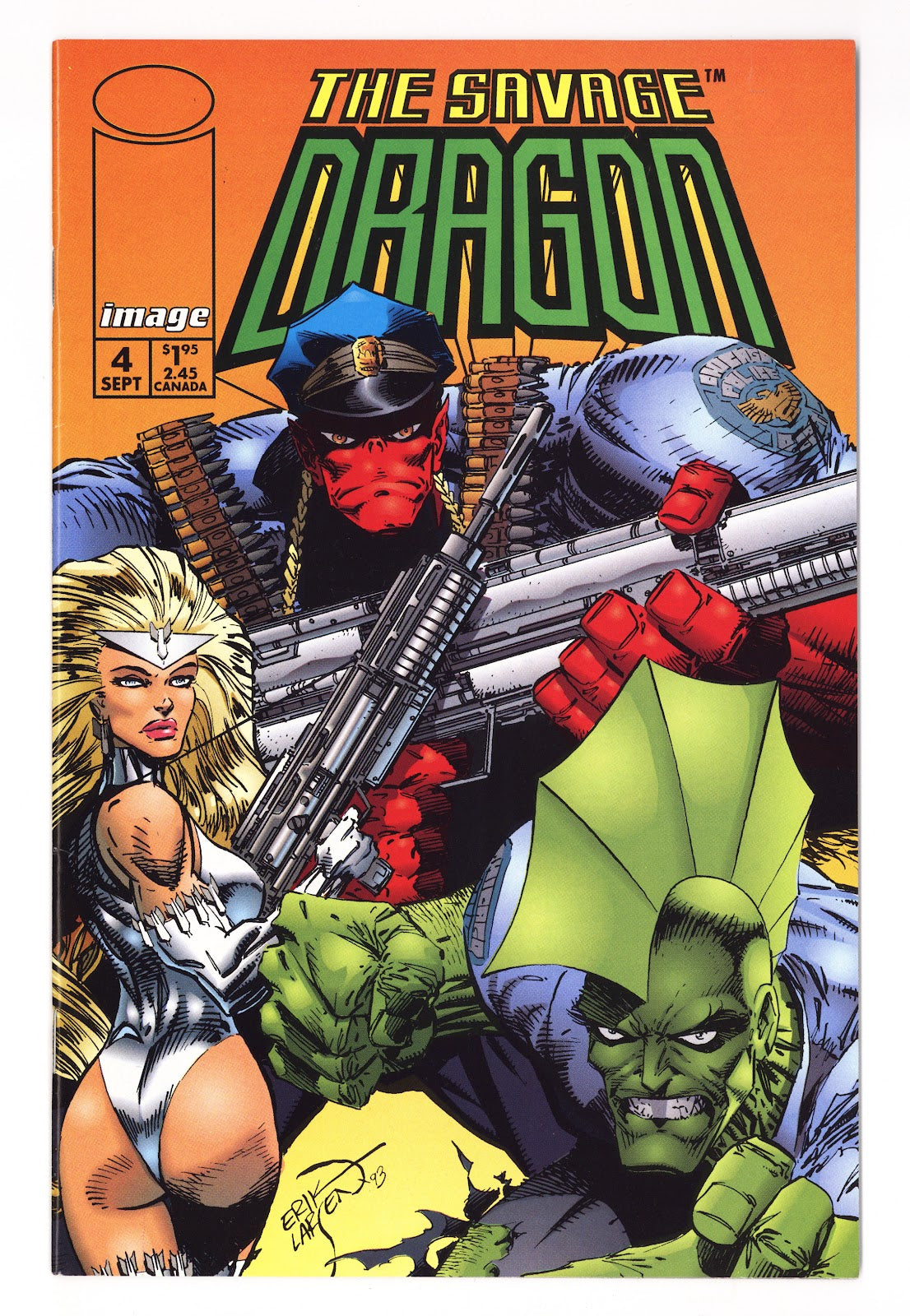 Savage Dragon Vol 2 4  Mid Grade   (1993)     