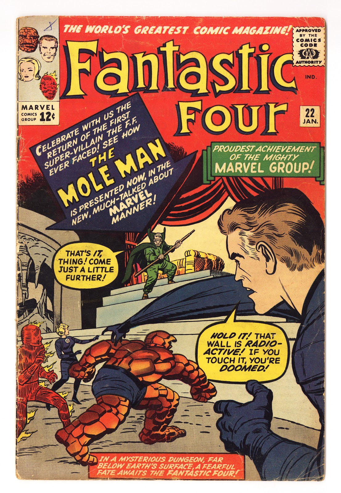 Fantastic Four Vol 1 22  VG- (3.5)   (1964)     