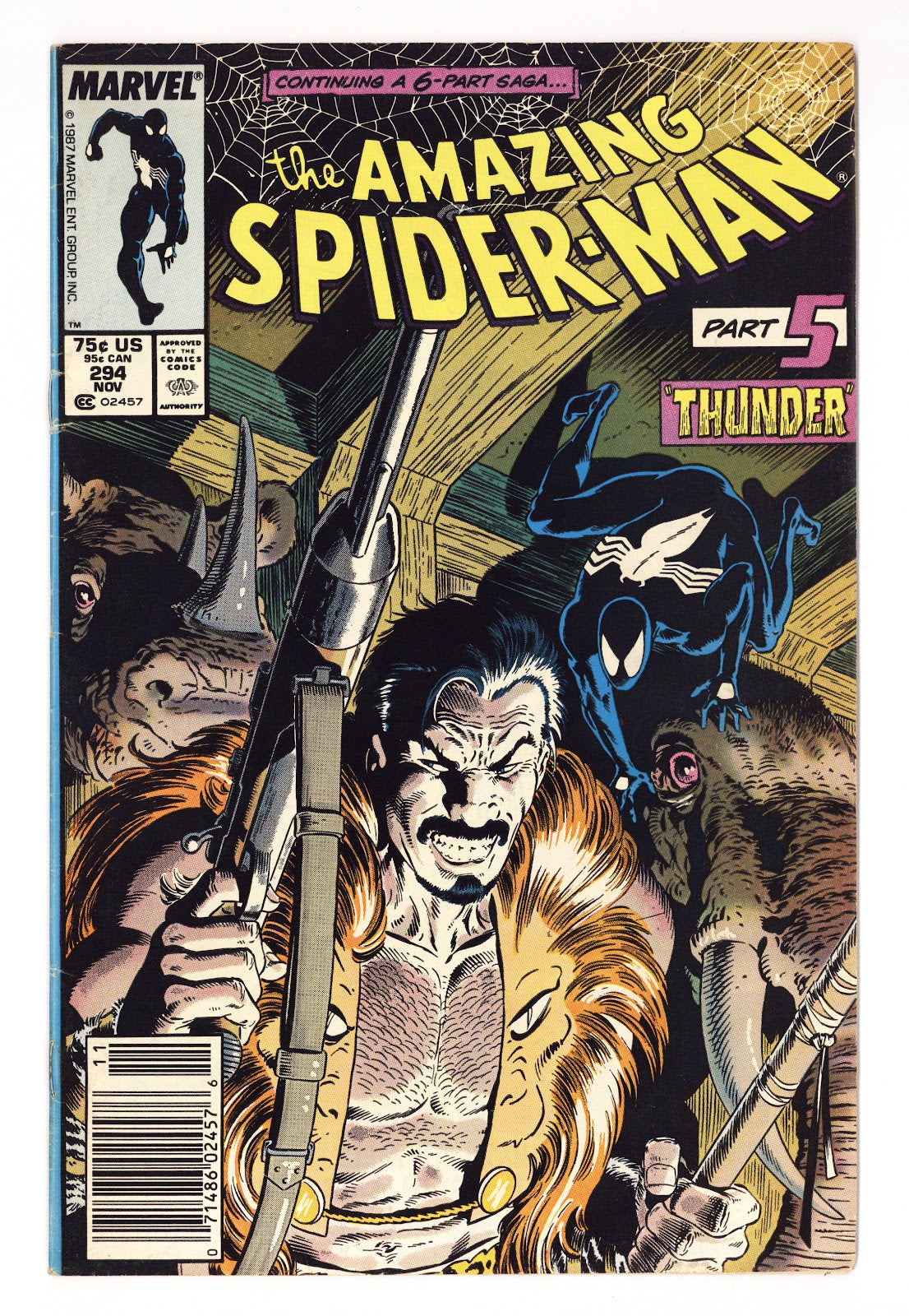 The Amazing Spider-Man Vol 1 294 FN- (5.5) (1987) Newsstand 
