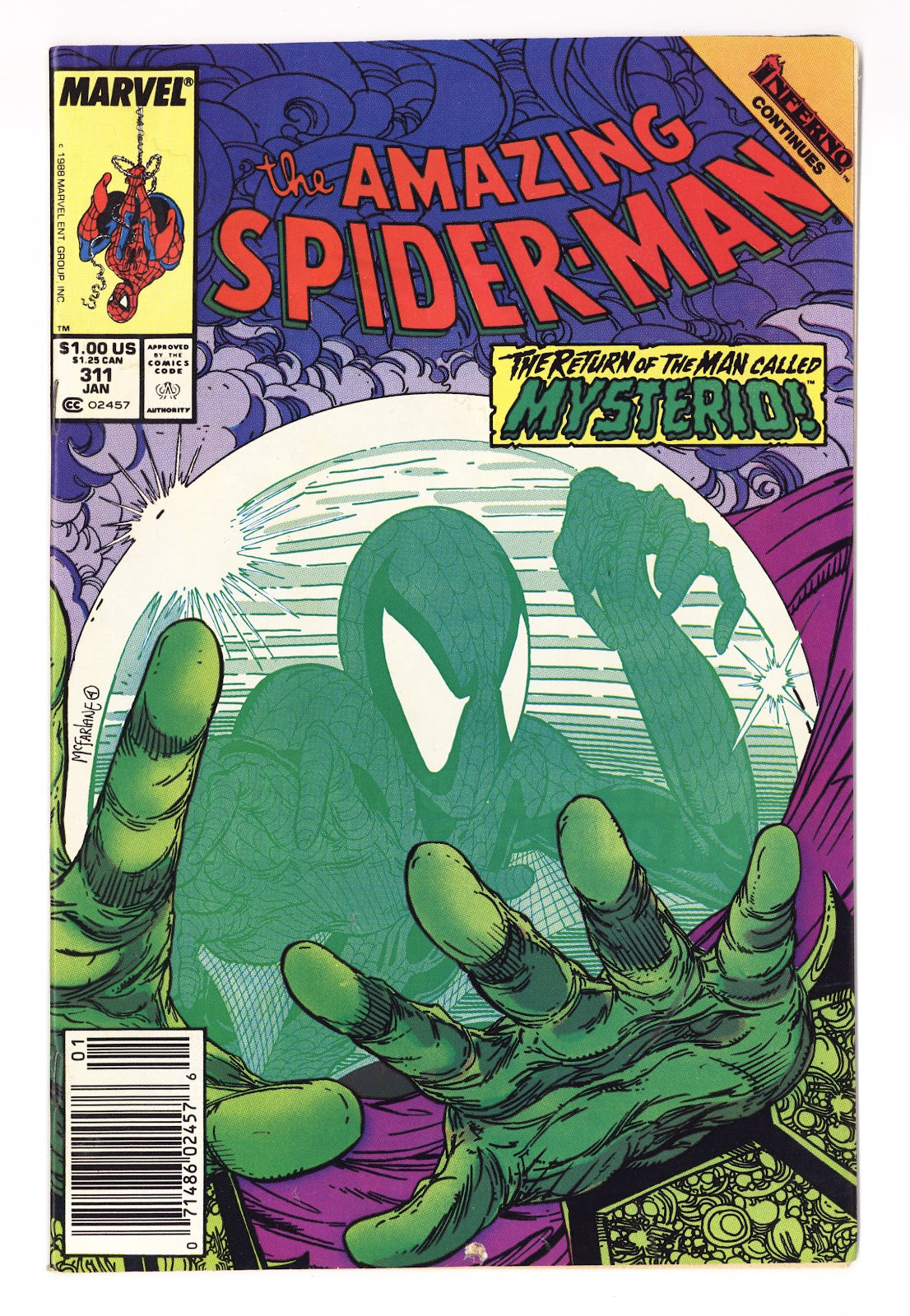 The Amazing Spider-Man Vol 1 311 VG+ (4.5) (1989) Newsstand 
