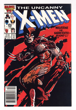 The Uncanny X-Men Vol 1 212  VF- (7.5)   (1986)   Newsstand