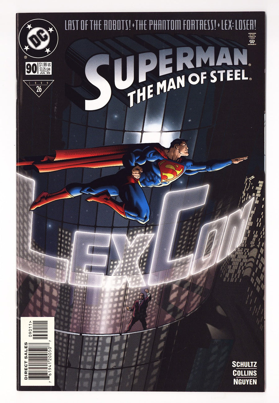 Superman: The Man of Steel   90  High Grade   (1999) Sales     