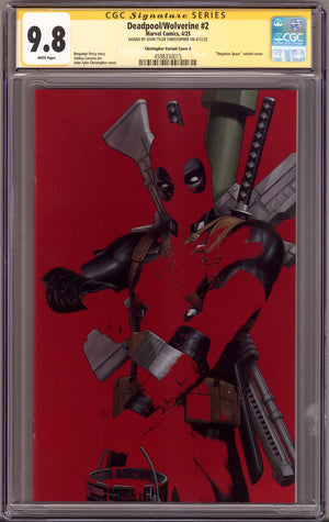 Deadpool / Wolverine   2 CGC 9.8 (NM/M)   (2025) Christopher Negative Space Virgin Exclusive Variant  Signed x1 Cover John Tyler Christopher