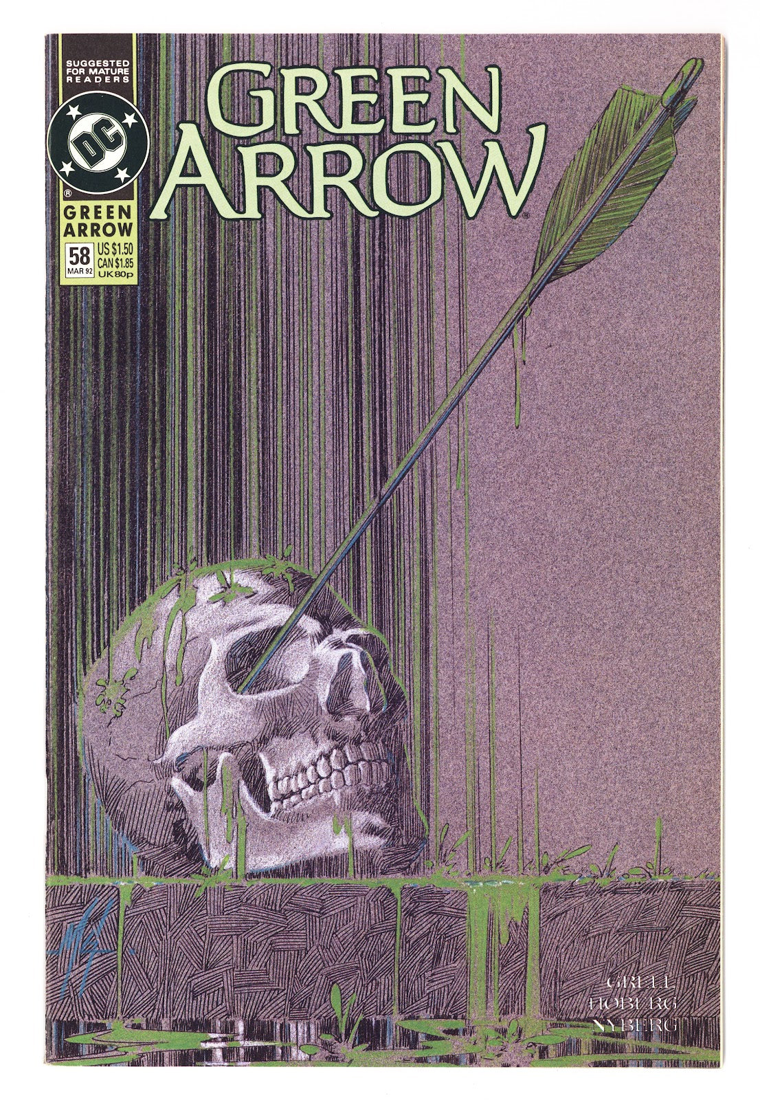 Green Arrow Vol 2 58  High Grade   (1992)