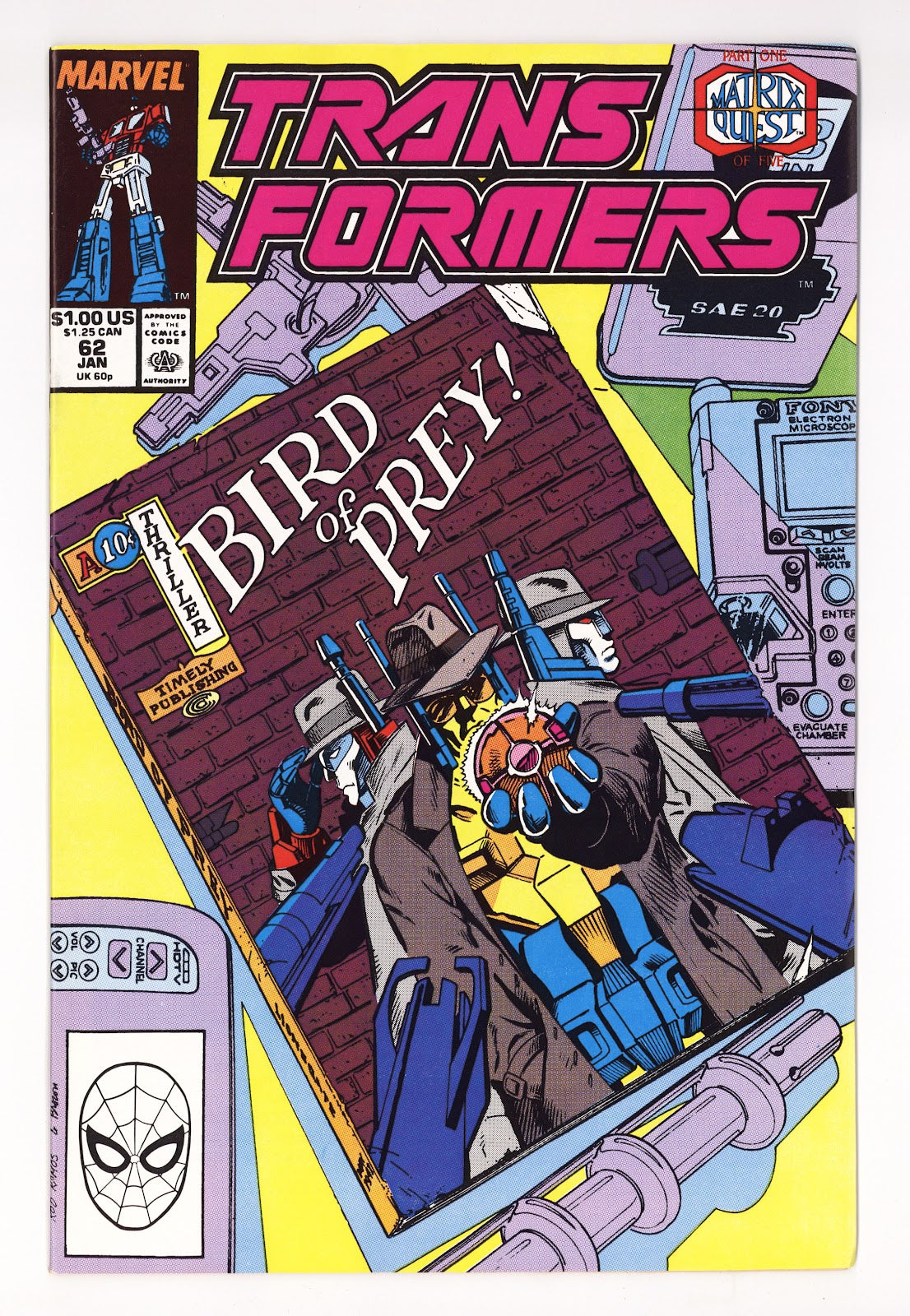 The Transformers Vol 1 62  VF+ (8.5)   (1990)     