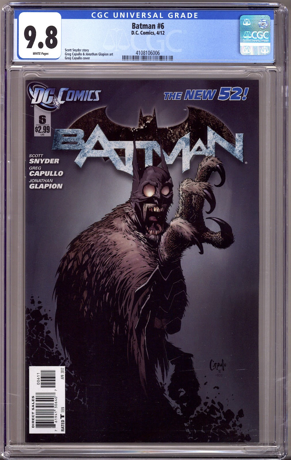 Batman Vol 2 6 CGC 9.8 (NM/M) (2012) 