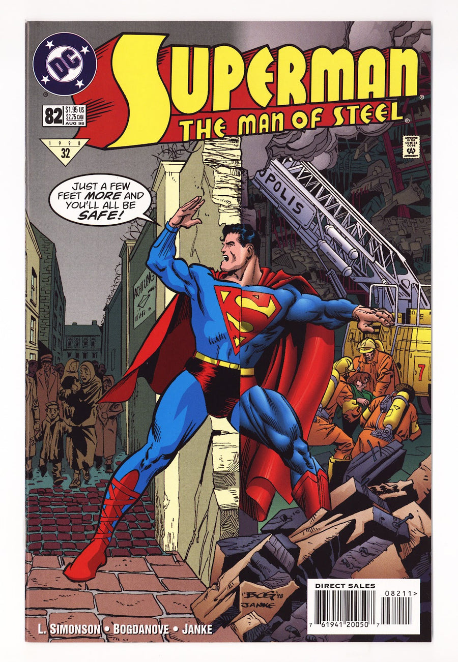 Superman: The Man of Steel   82  Mid Grade   (1998) Sales     