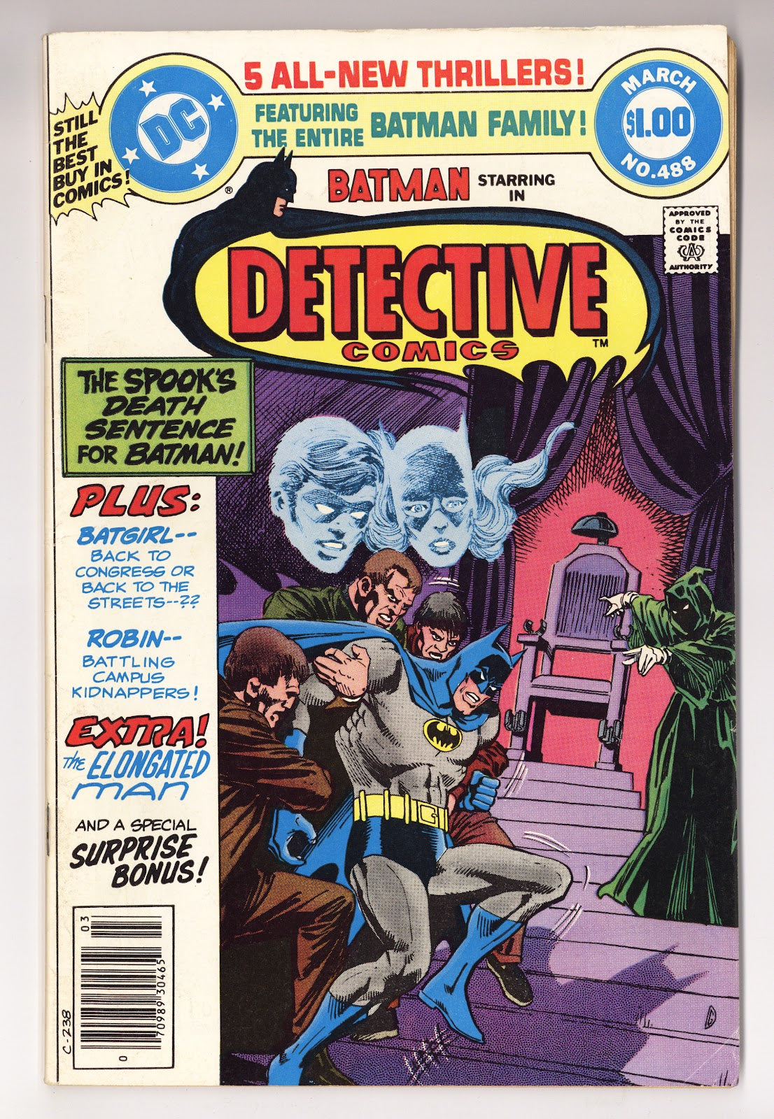 Detective Comics Vol 1 488  Mid Grade   (1980)     