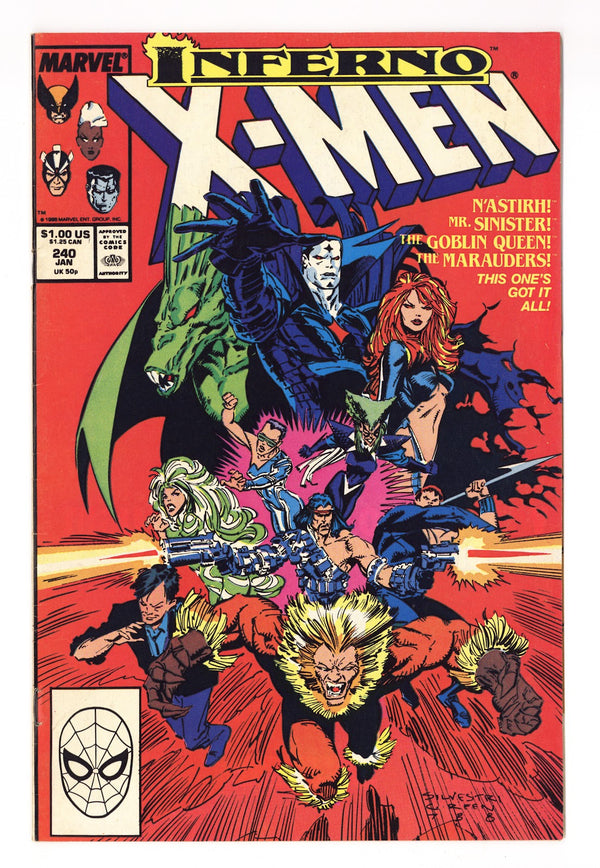 The Uncanny X-Men Vol 1 240  Mid Grade   (1989)