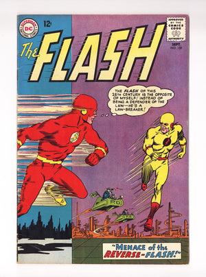 The Flash Vol 1 139  VG+ (4.5) Tape Back Cover  (1963)