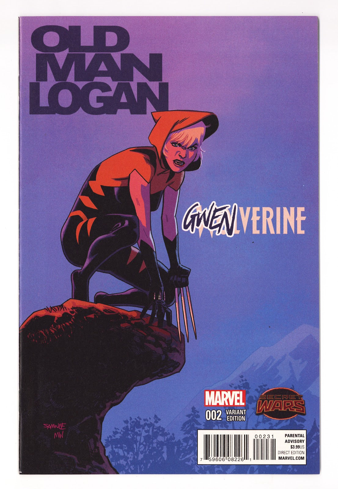 Old Man Logan Vol 1 2  High Grade   (2015) Samnee   Variant
