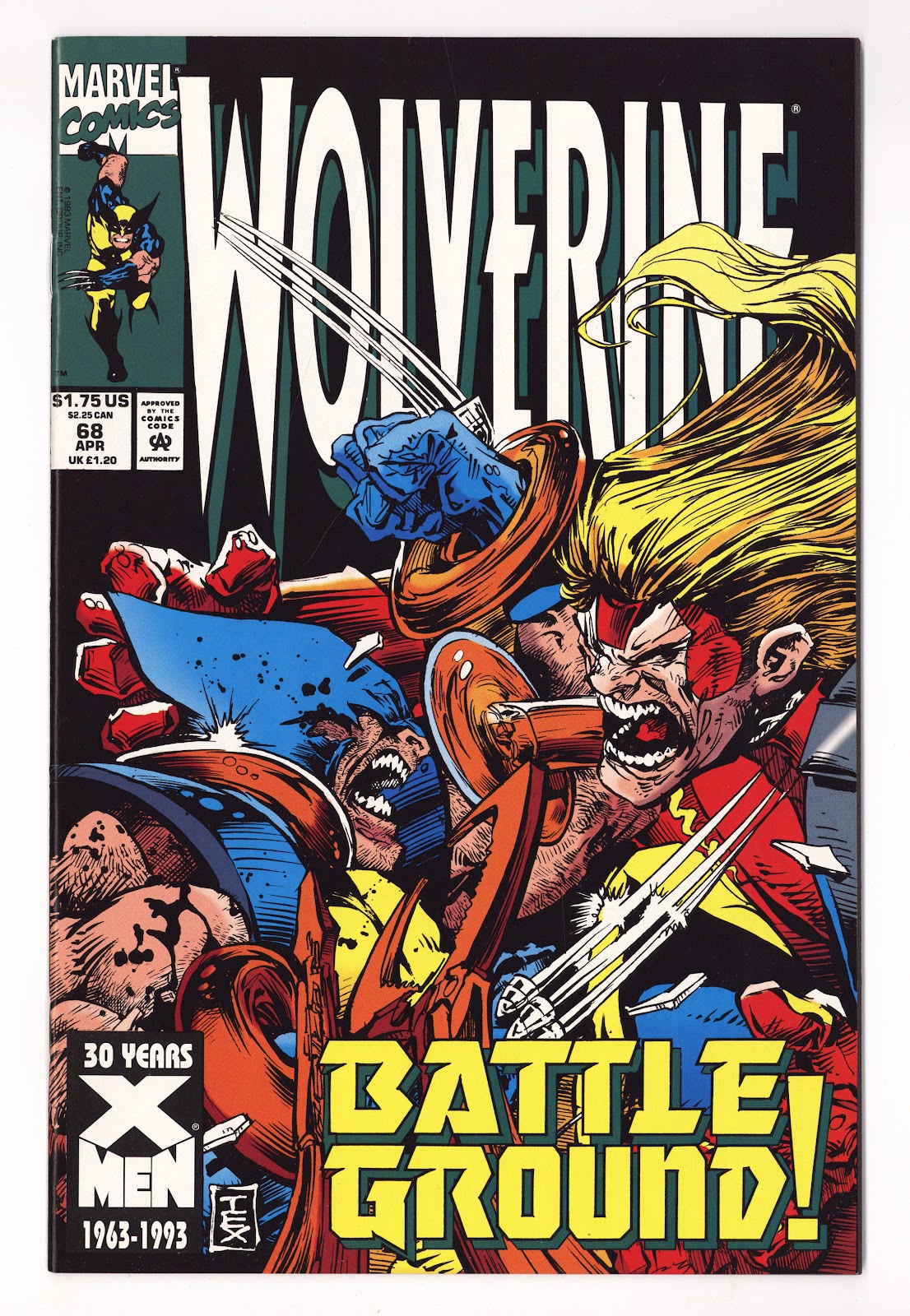 Wolverine Vol 2 68  High Grade   (1993)     