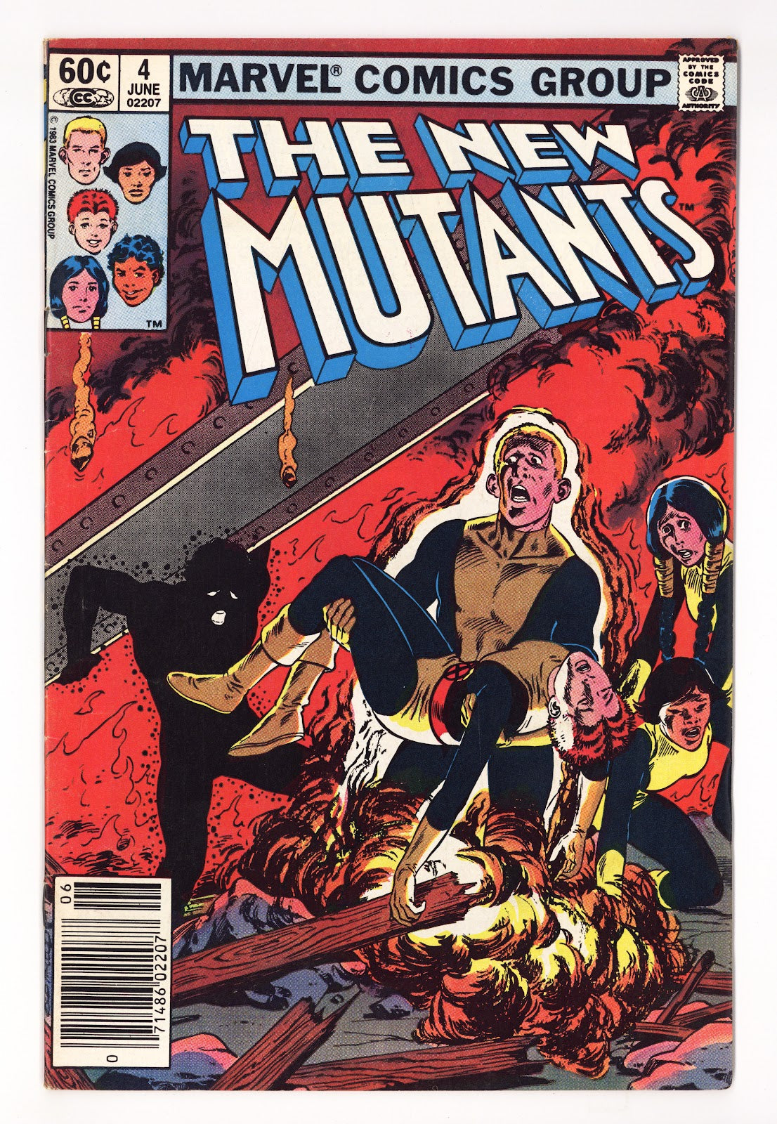 The New Mutants Vol 1 4 Mid Grade (1983) Newsstand 
