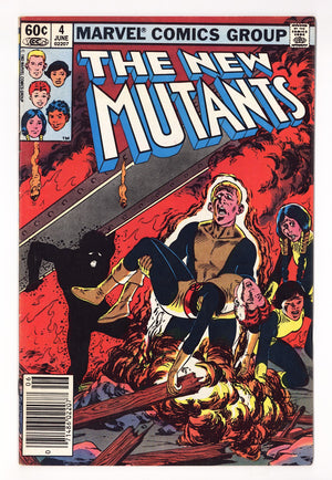 The New Mutants Vol 1 4 Mid Grade (1983) Newsstand