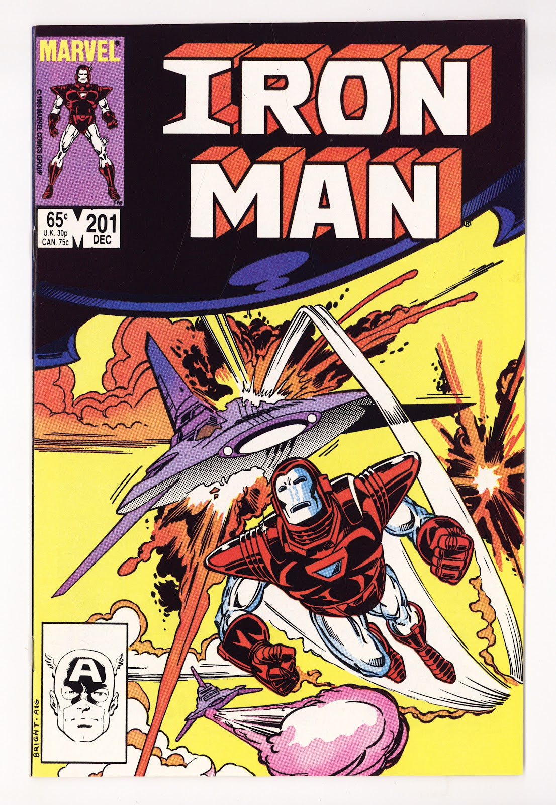 Iron Man Vol 1 201 High Grade (1985) 