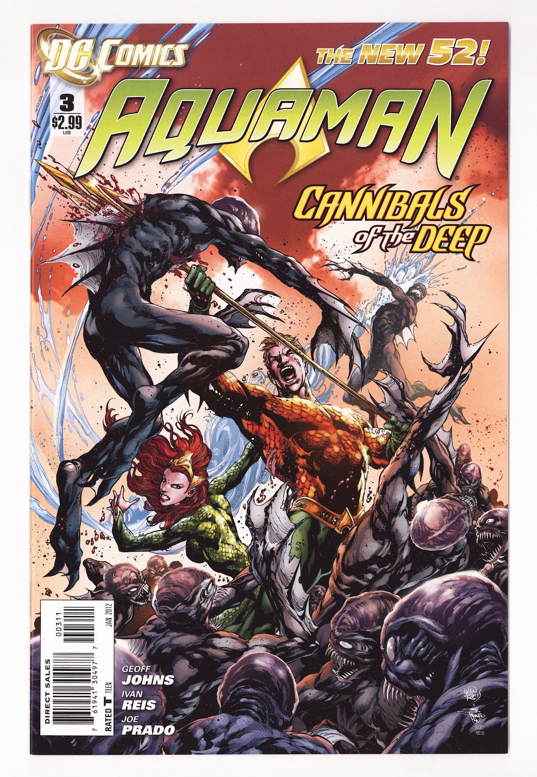Aquaman Vol 7 3 High Grade (2012) Direct Sales 