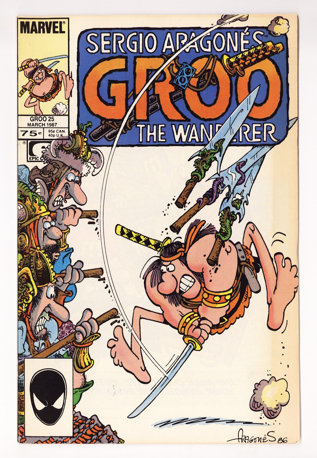 Sergio Aragones Groo the Wanderer Vol 2 25  Mid Grade   (1987)
