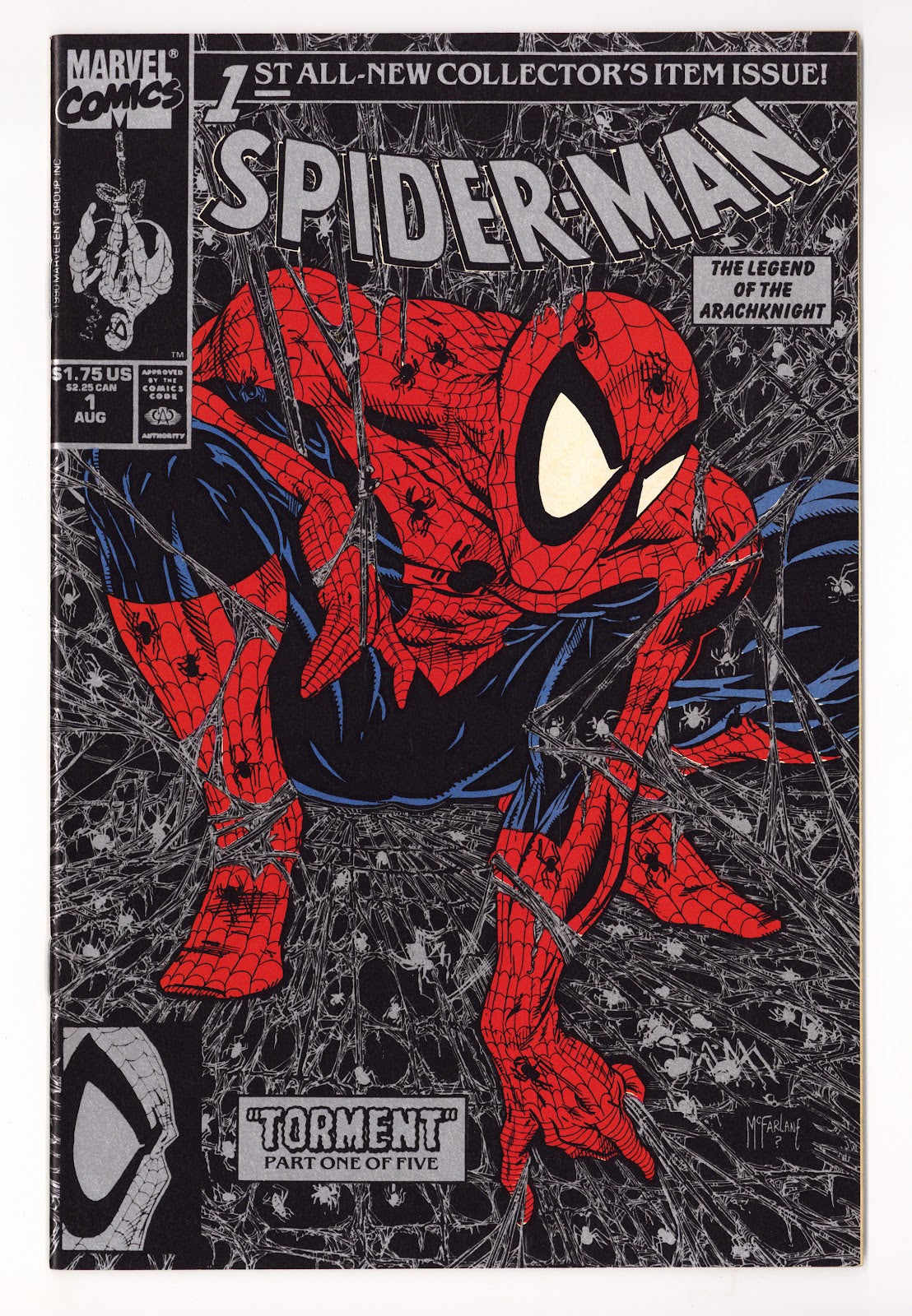 Spider-Man Vol 1 1 VF/NM (9.0) (1990) Silver Variant 