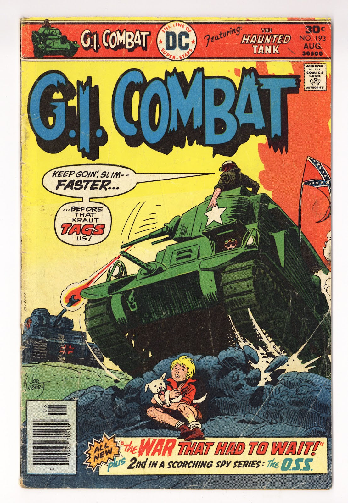 G.I. Combat Vol 1 193  Very Low Grade   (1976)