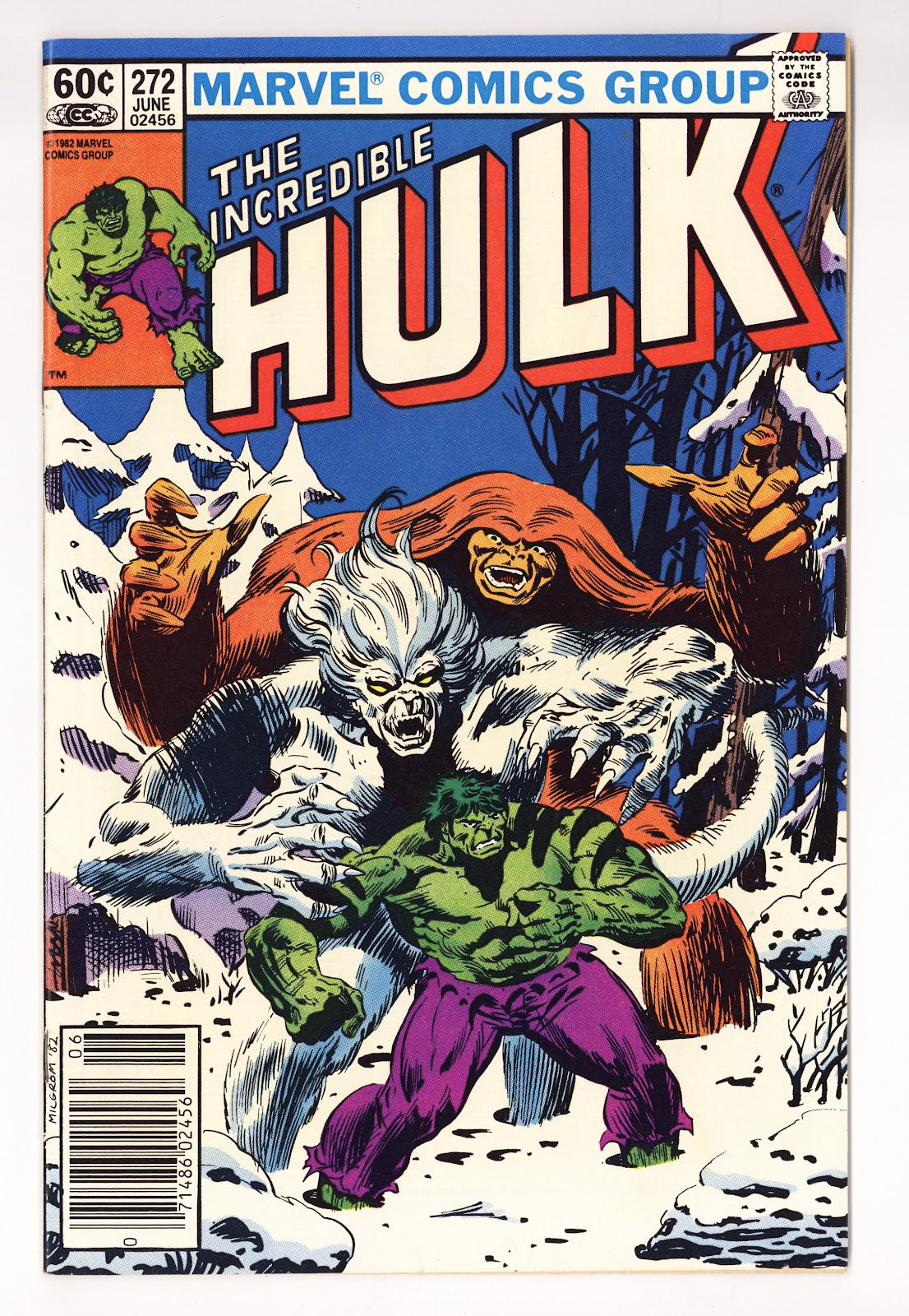 The Incredible Hulk Vol 1 272  FN (6.0)   (1982)   Newsstand  