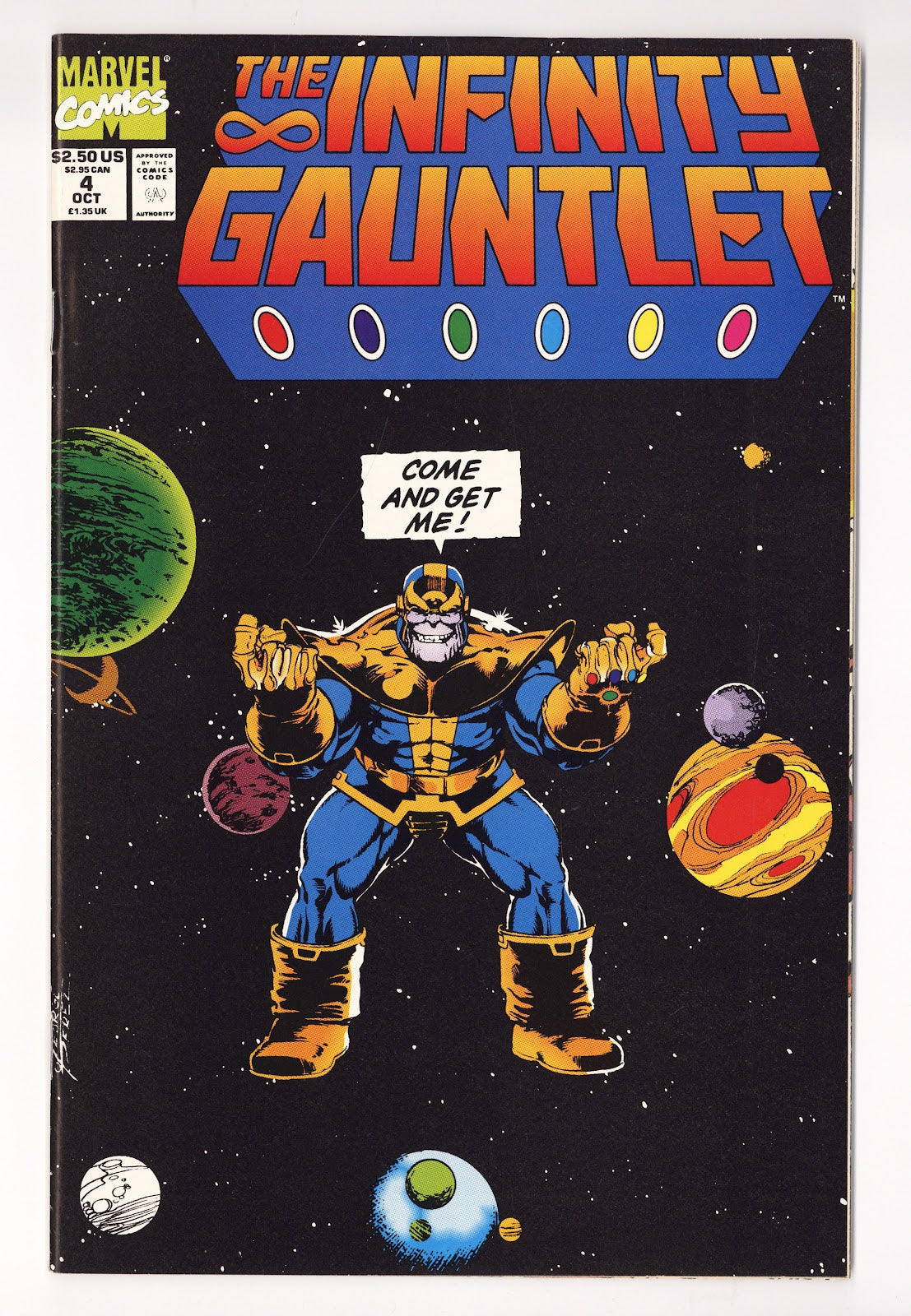 The Infinity Gauntlet Vol 1 4 VF- (7.5) (1991) 