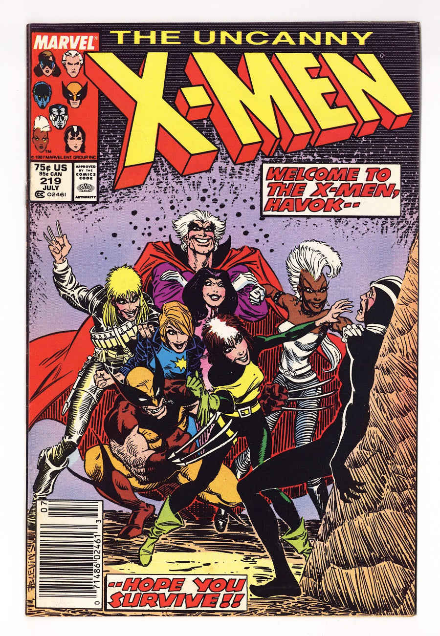 The Uncanny X-Men Vol 1 219  Mid Grade   (1987)   Newsstand