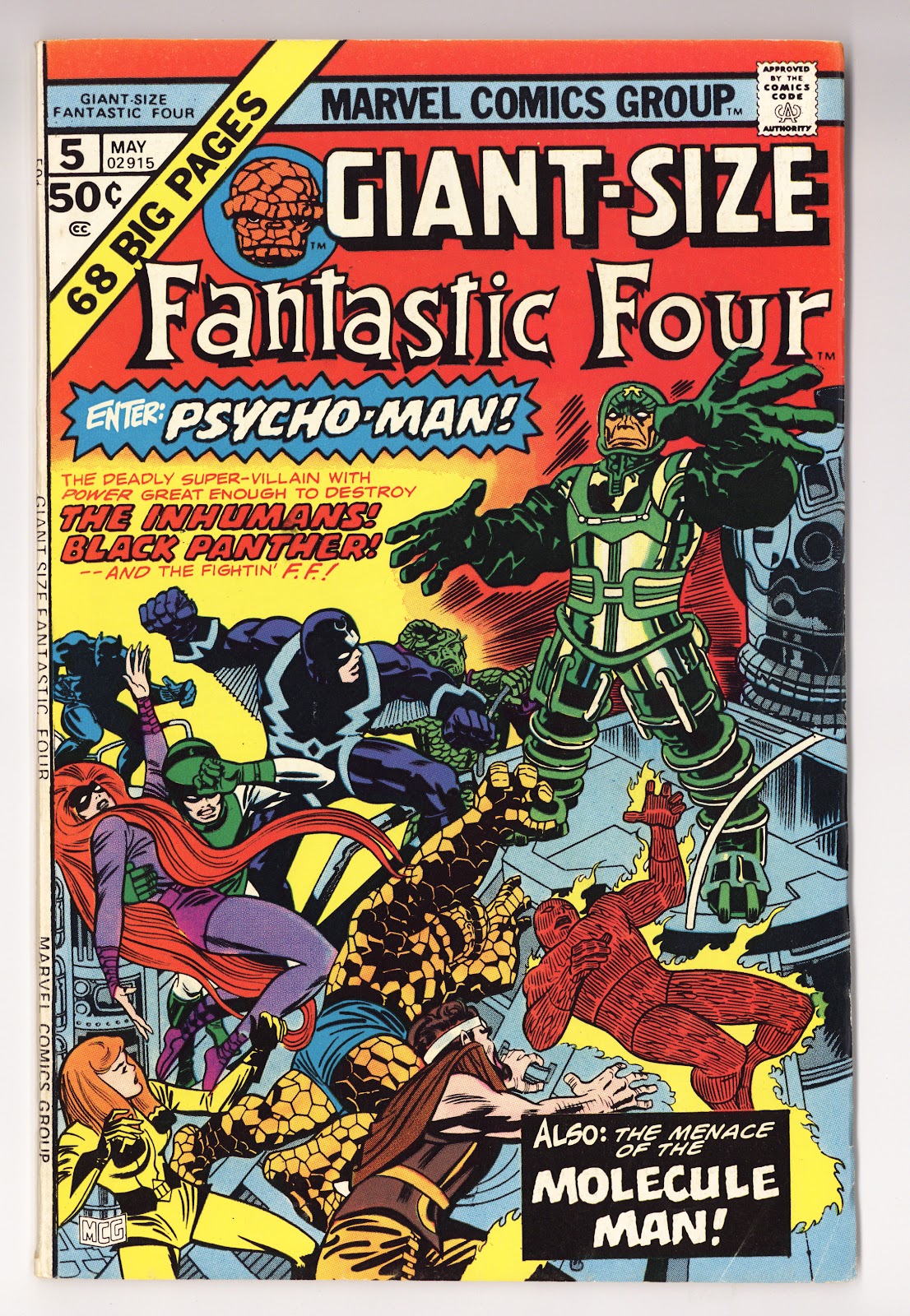 Giant-Size Fantastic Four Vol 1 5  FN/VF (7.0)   (1975)     