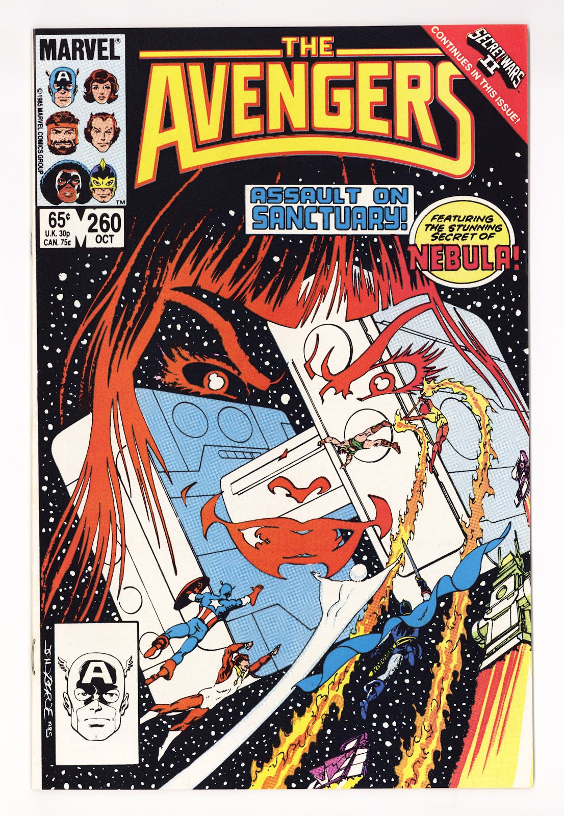 The Avengers Vol 1 260 High Grade (1985) 