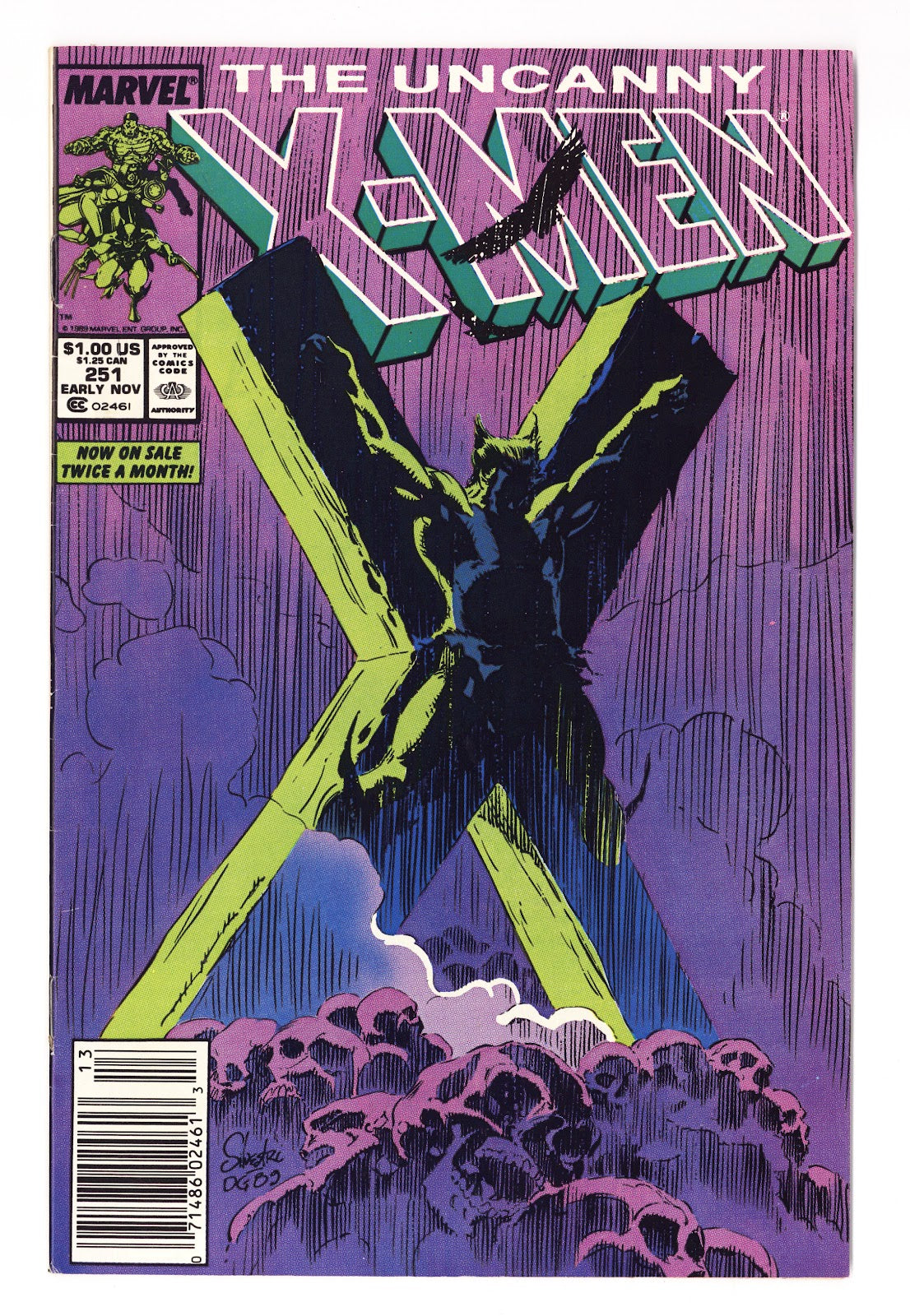 The Uncanny X-Men Vol 1 251  FN- (5.5)   (1989)   Newsstand  